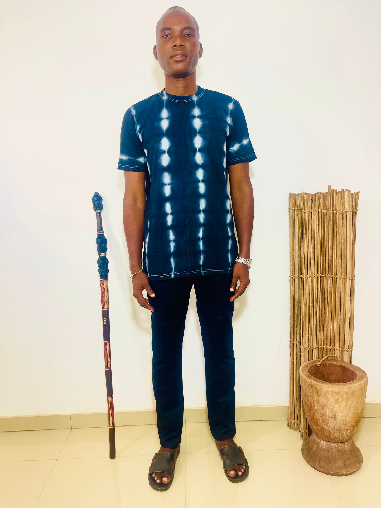 Tee-shirt Tie and Dye Artisanat Africain.