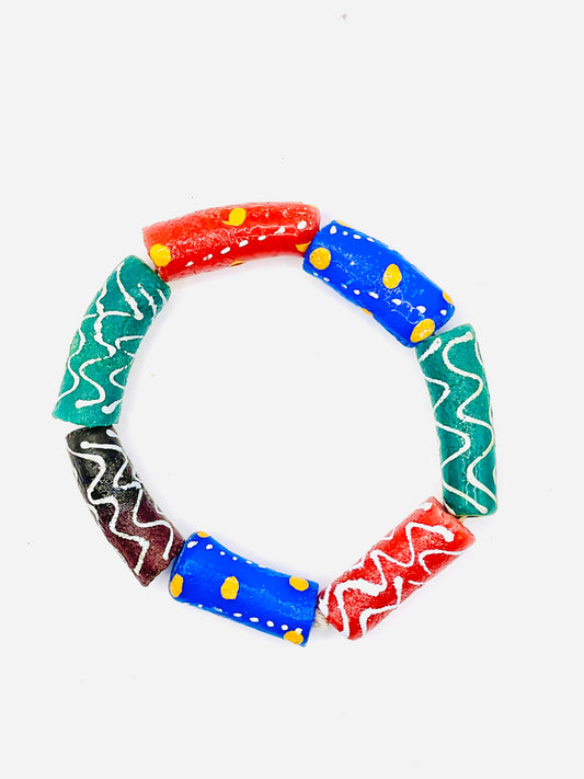 Bracelet - Eclat de Verre krobo - Ahenfo