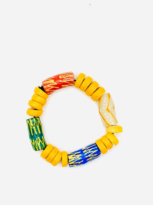 Bracelet - Éclat de Verre Krobo - Tumi