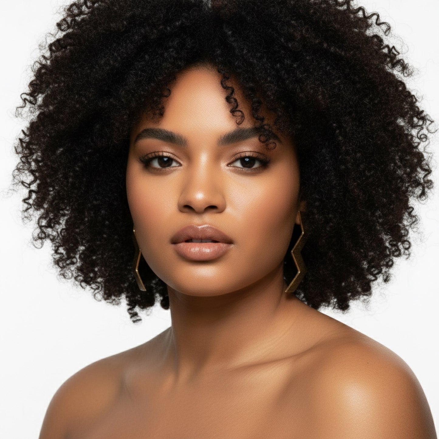 Boucles d’oreilles ZURI - Bijoux artisanaux femme – Laiton doré fait main