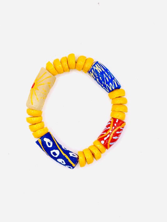 Bracelet - Éclat de Verre Krobo - Awia