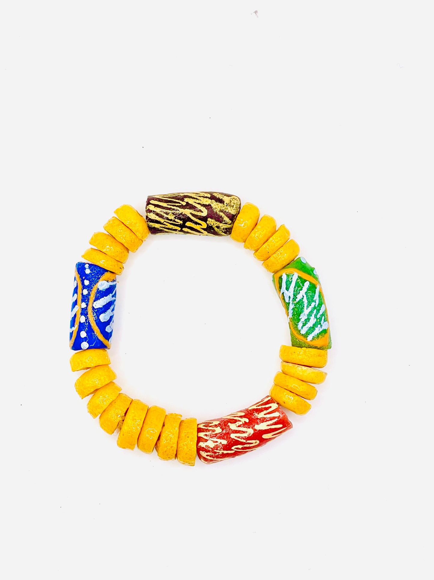 Bracelet - Éclat de Verre Krobo - Aseda