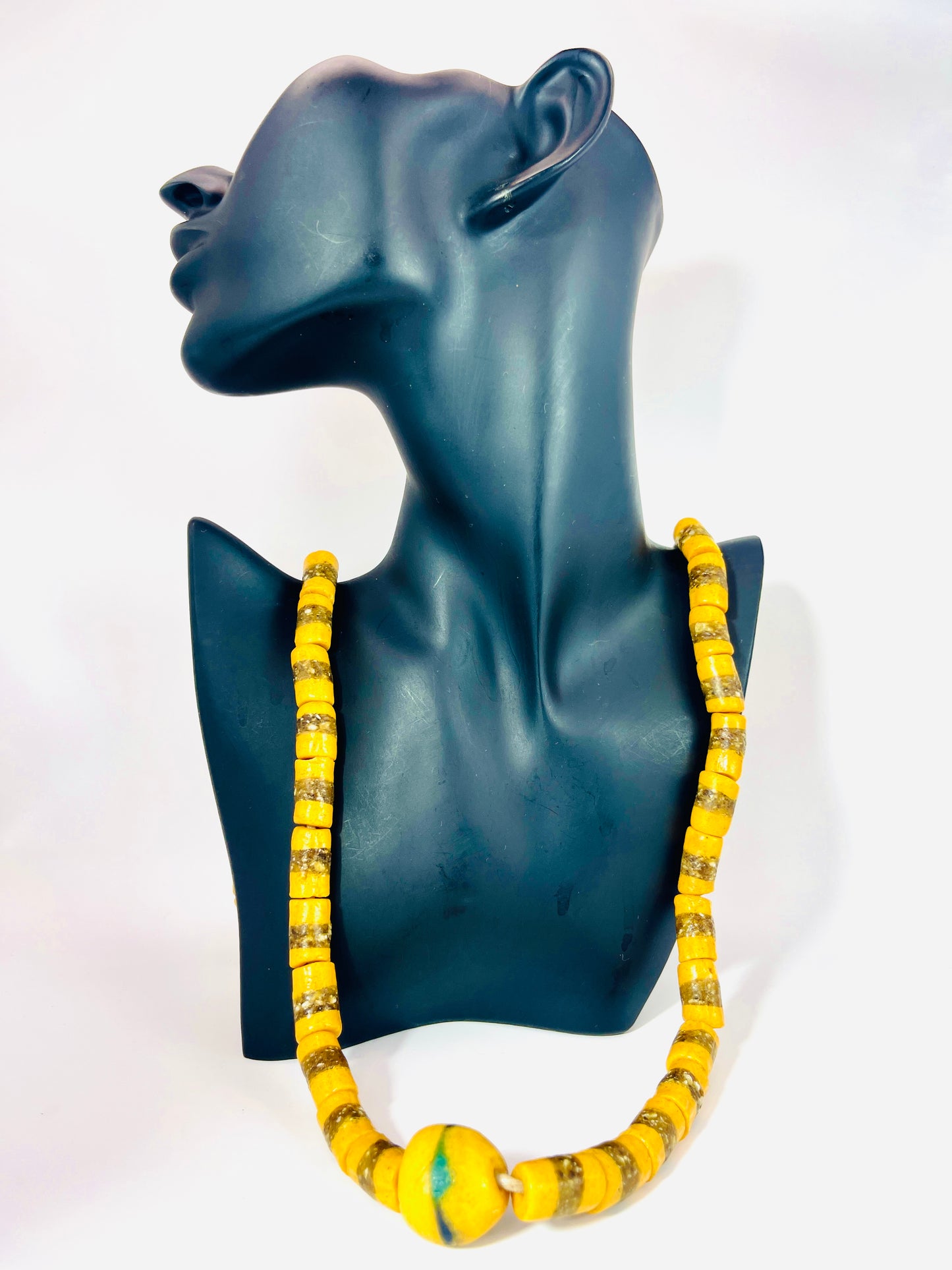 Parure Bracelet et Collier - Éclat de Verre Krobo - Ada Simé