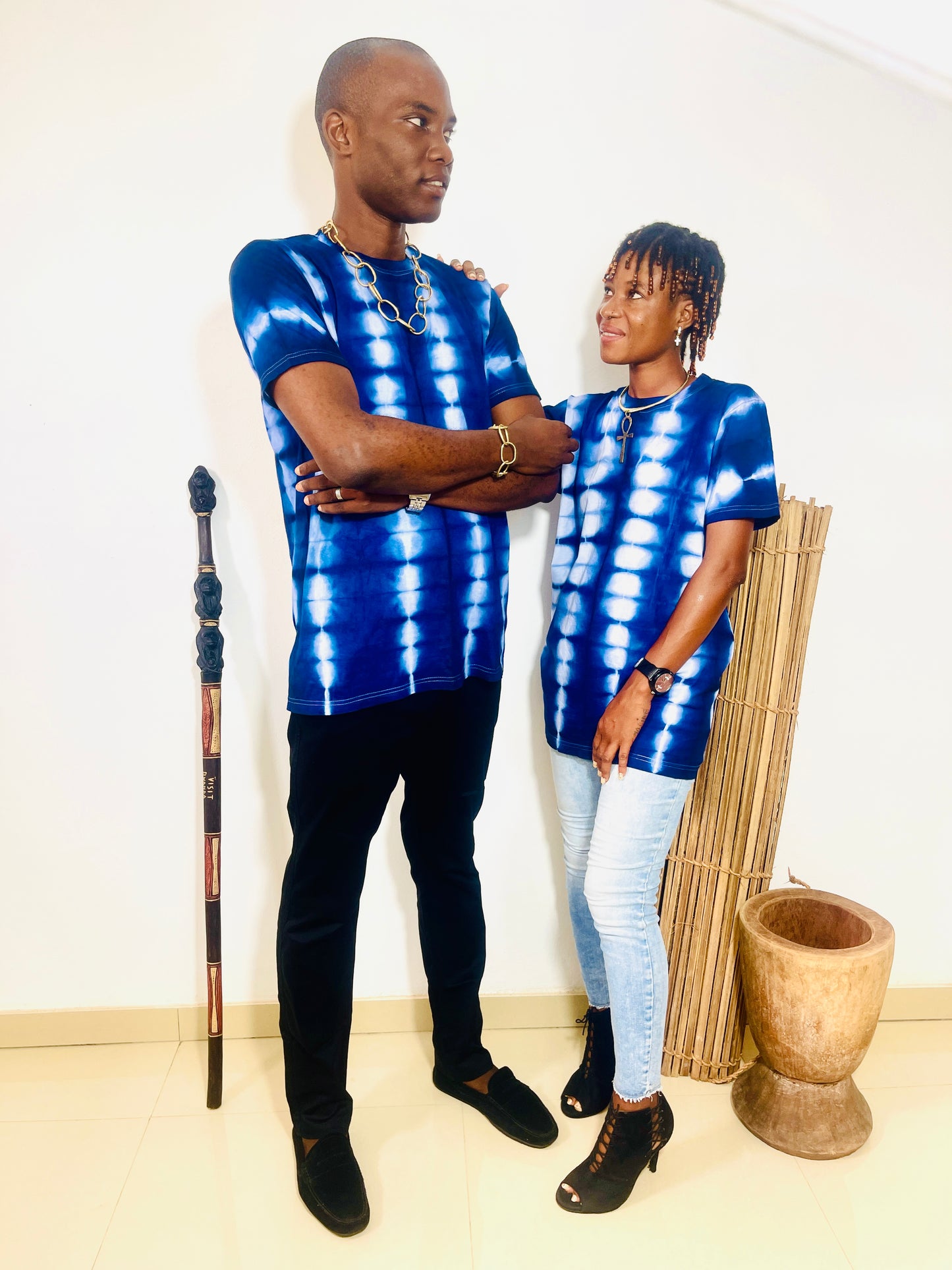 Tee-shirt Tie and Dye Artisanat Africain.