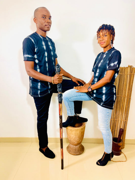 Tee-shirt Tie and Dye Artisanat Africain.